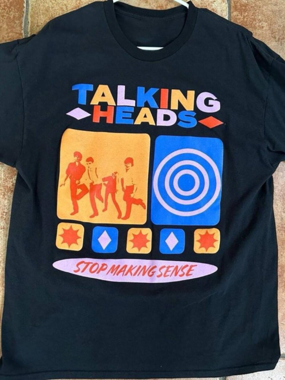 Talking Heads Stop Making Sense Vintage Graphic Tee Black Shirt
